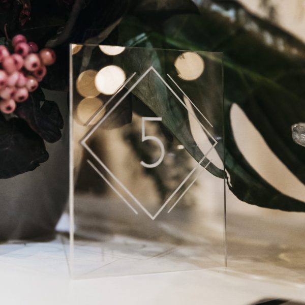 Acryl Tafelnummer Lijnen