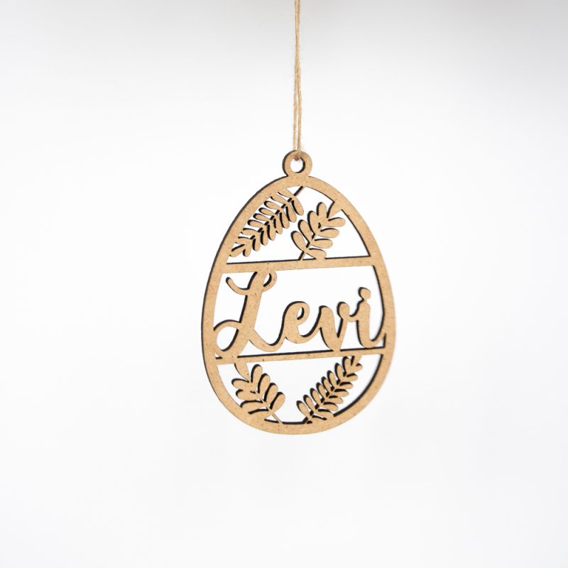 Houten Paashanger met Naam