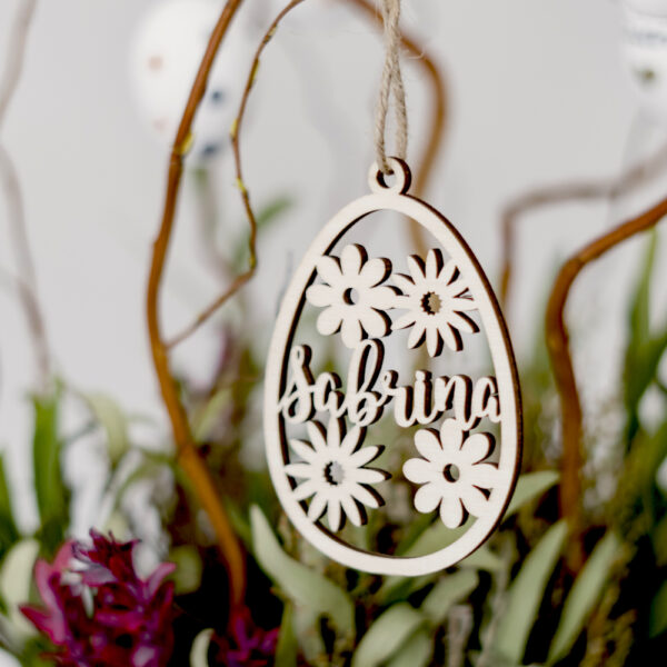 Houten Paashanger met Naam