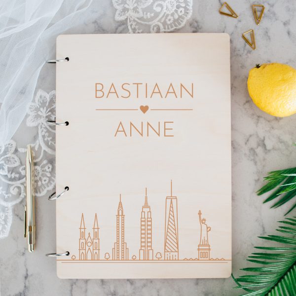 Gastenboek Hout Skyline