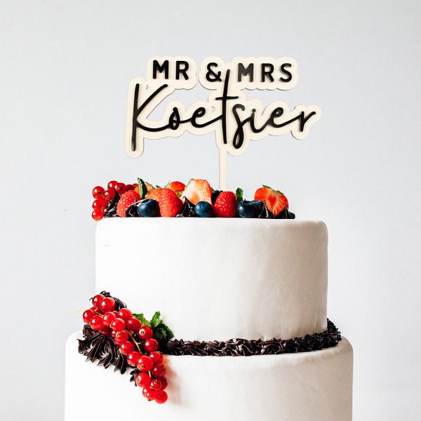 Taarttopper Mr & Mrs 3D