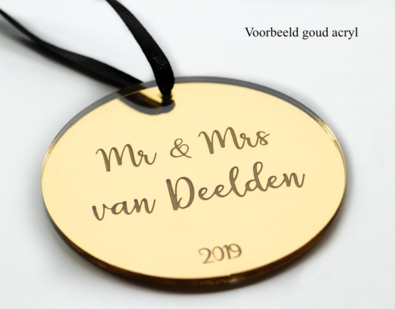 Voorbeeld goud acryl