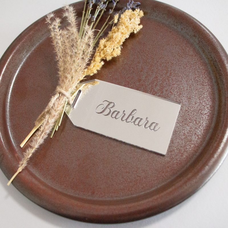 Gasten Naamkaartjes Gegraveerd Label Acryl