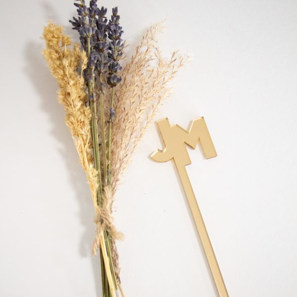 Roerstaafjes Acryl Initialen