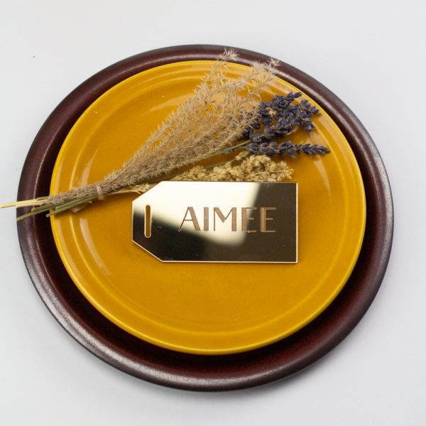 Gasten Naamkaartjes Gegraveerd Label Acryl