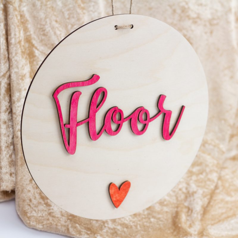Houten knutselbord Naam