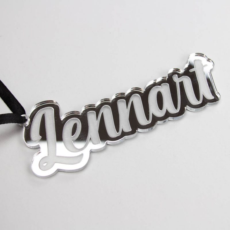 Kerstbal Naamhanger Gegraveerd