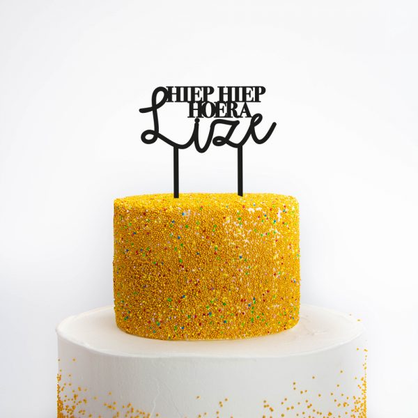 Taarttopper hiep hiep hoera