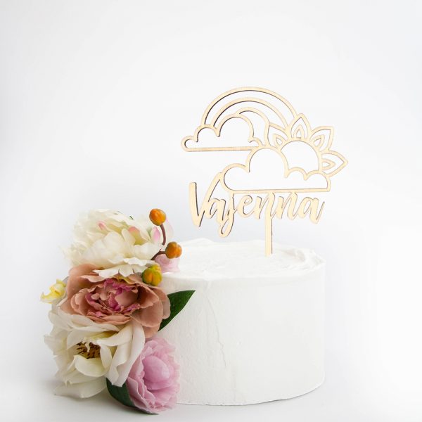 Taarttopper Zonneschijn met naam