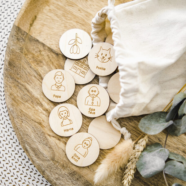 Houten Family Memory Gepersonaliseerd