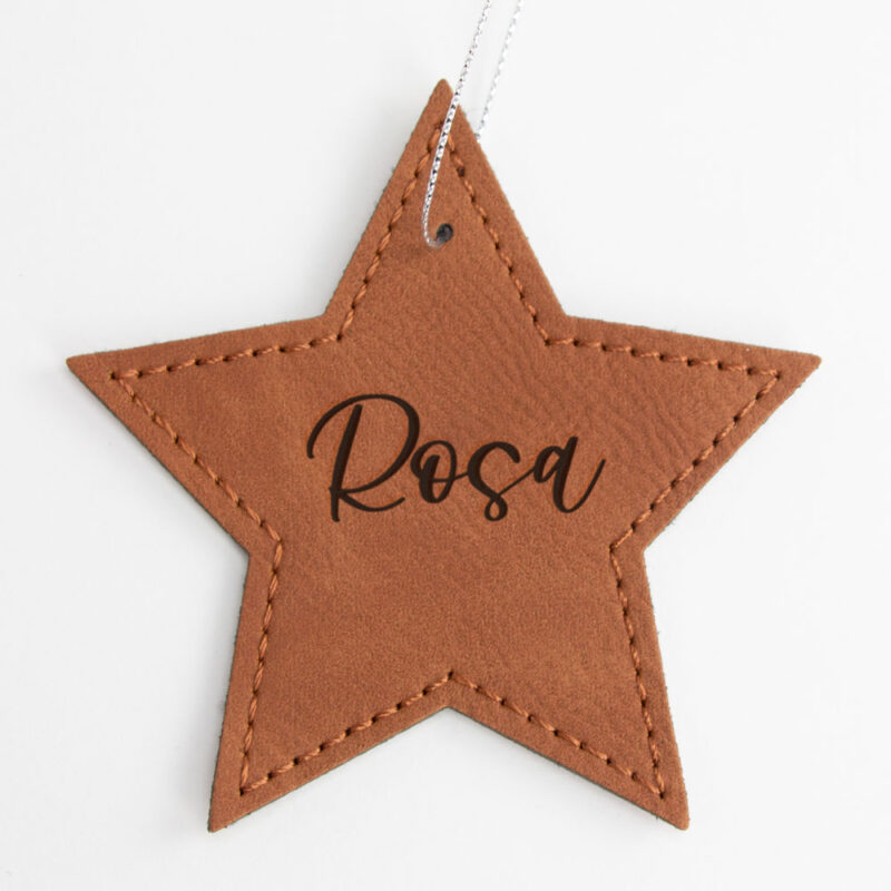 Kersthanger Ster Kunstleer