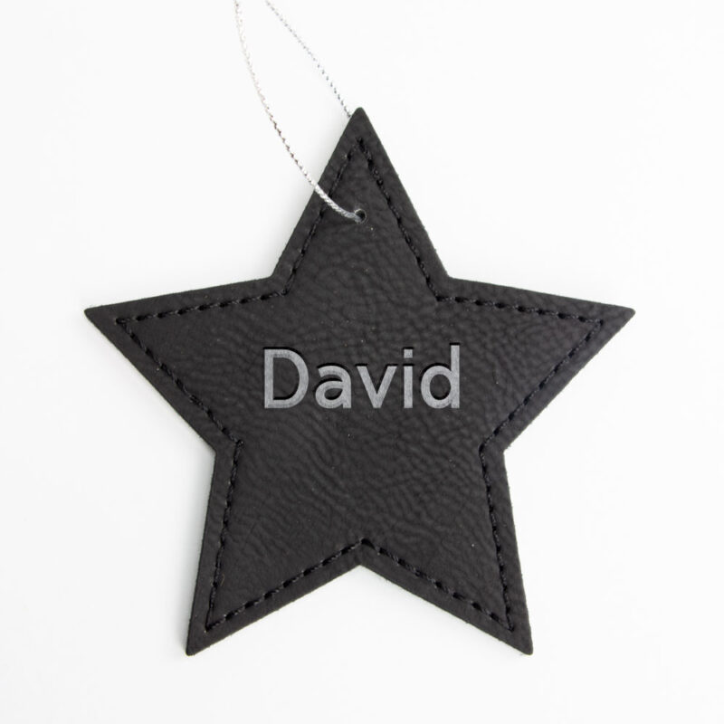 Kersthanger Ster Kunstleer