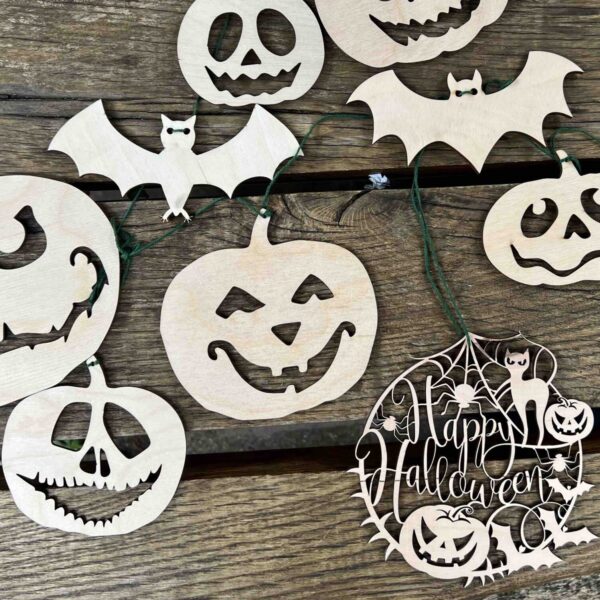 Halloween raam versiering