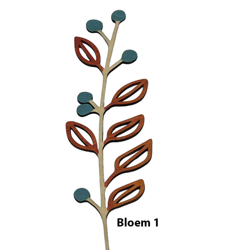 houten bloem