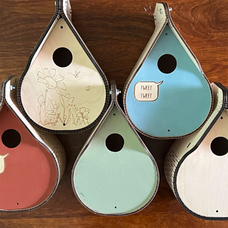 Cadeaus gepersonaliseerd vogelhuisje